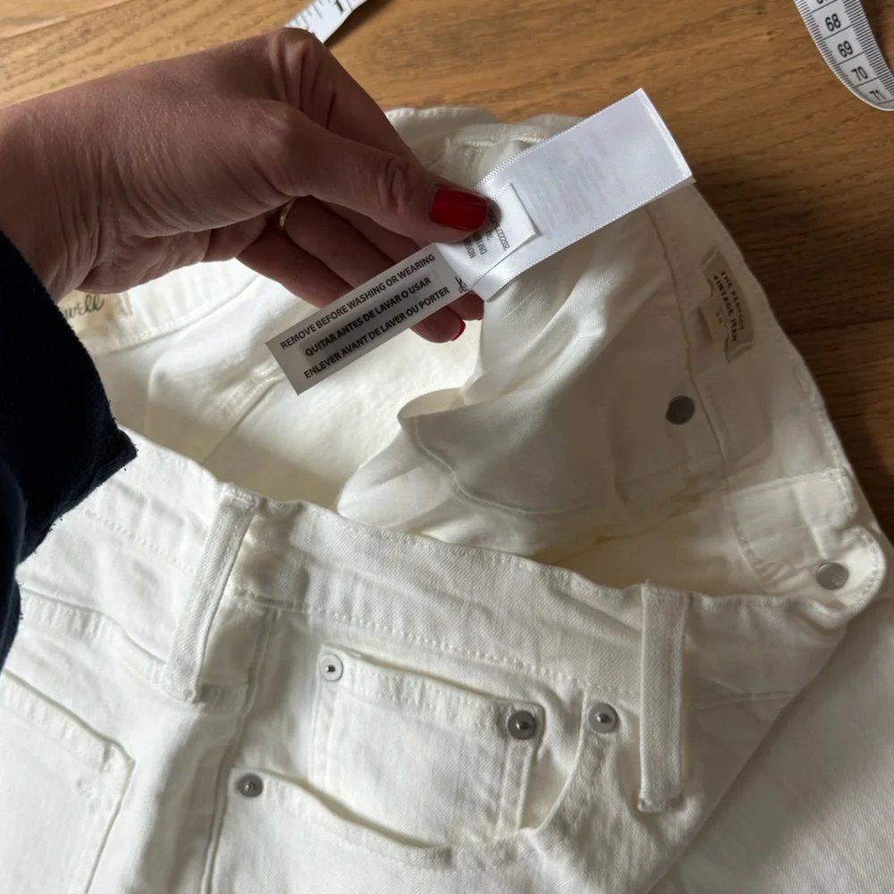 Madewell The Perfect Vintage Jean - Size 30 Petite - NWT - White Denim - Picture 9 of 10